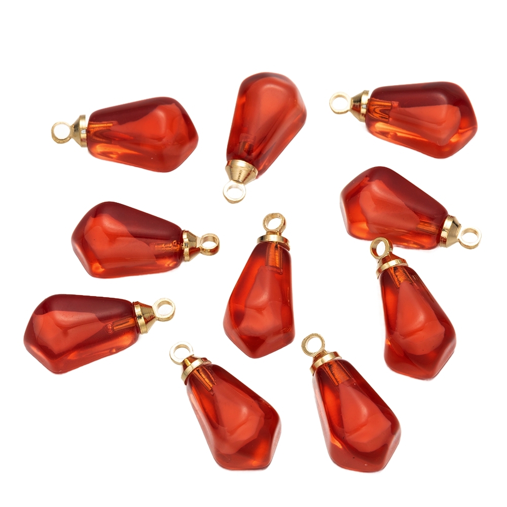 Resin Craft Projects - 10Pcs Resin Pomegranate Seed Food Charms