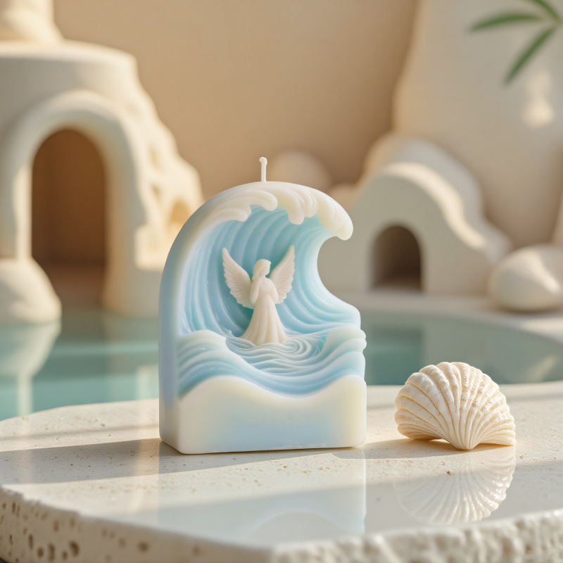 Resin Ocean Wave Mold - 2pcs Wave Angel Silicone Mold for