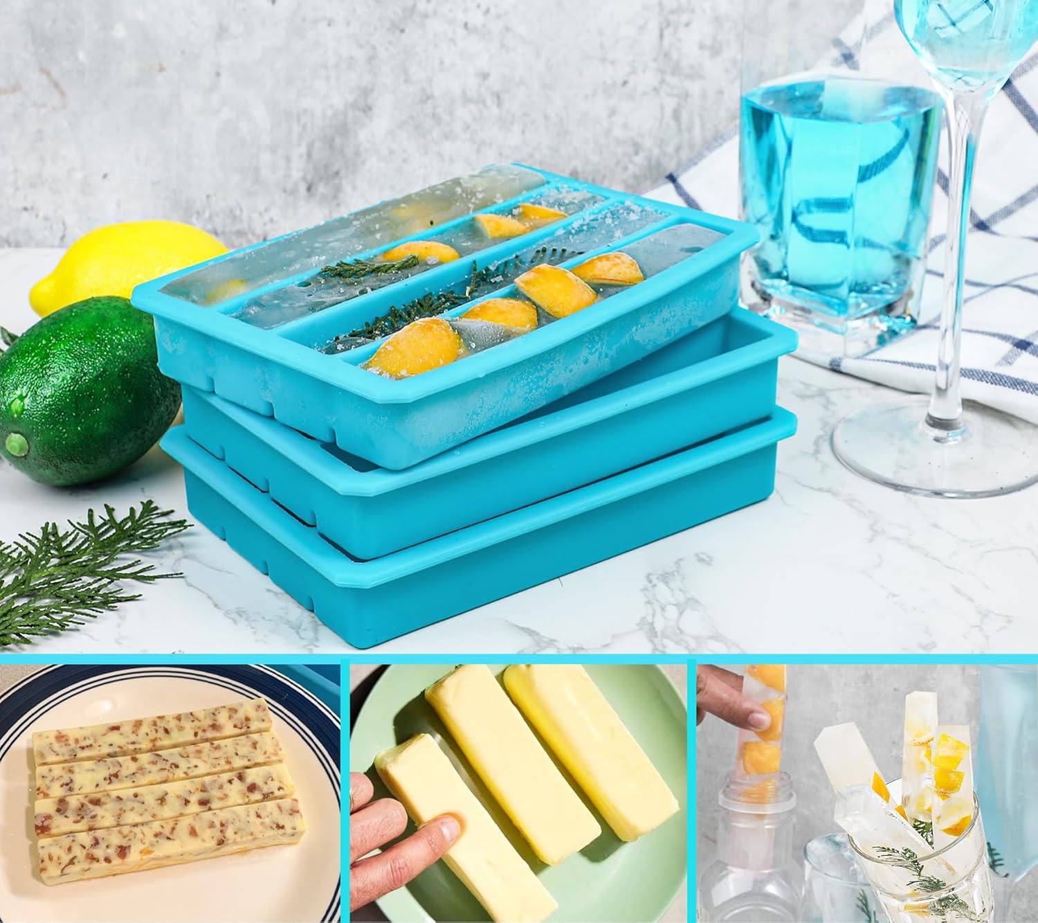 Long Ice Cube Sticks Mold for  – Silicone Mold Tray Bewertung und Preis