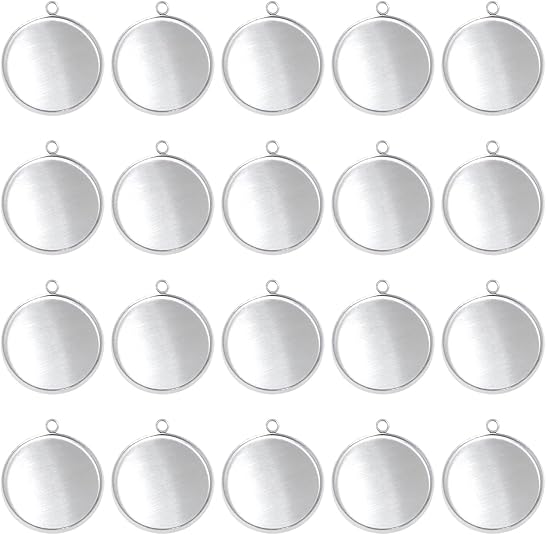 20 Pieces Stainless Steel Roun – Resin Crafts Bewertung und Preis