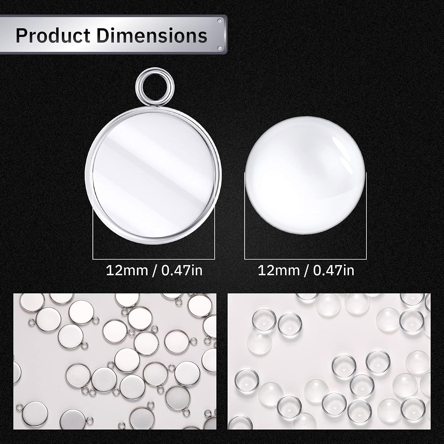 20 Pieces Stainless Steel Roun – Resin Crafts Bewertung und Preis