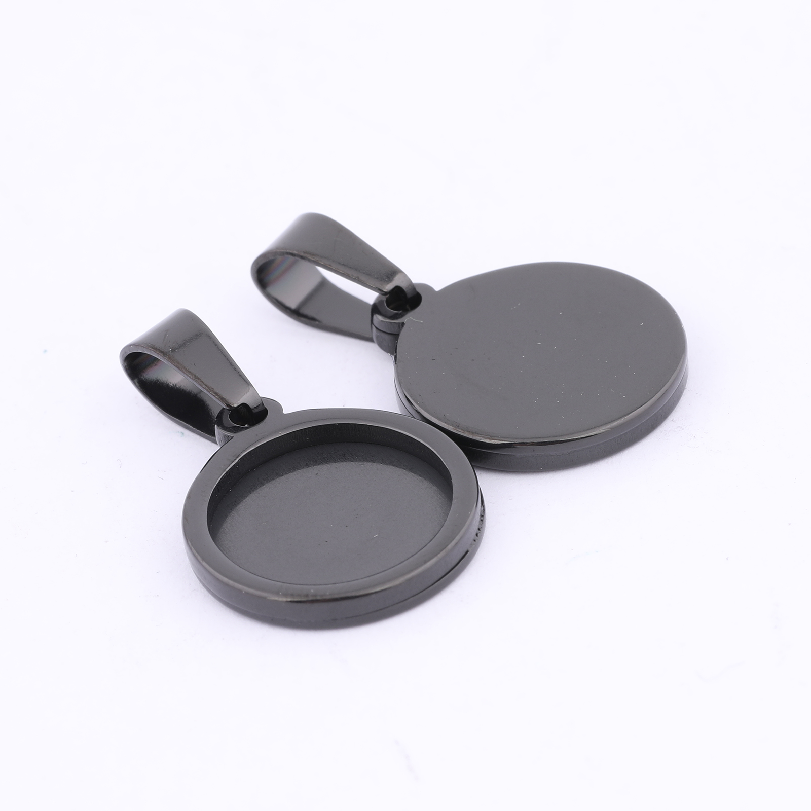 10pcs Gold Plated Black 12mm R – Bezels Set Pendant Bewertung und Preis