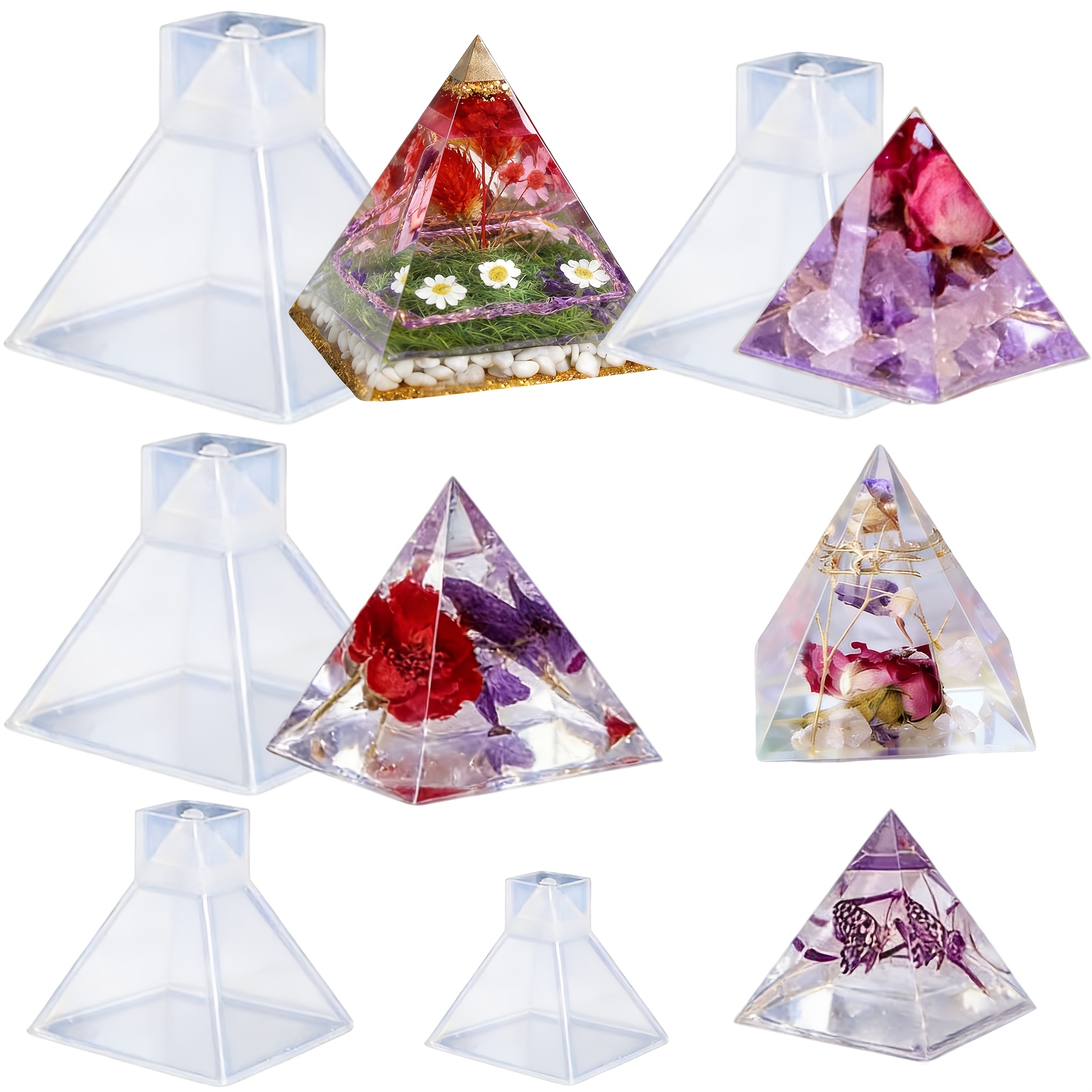 5pc- Pyramid resin molds of va – Resin Jewelry Kit Bewertung und Preis