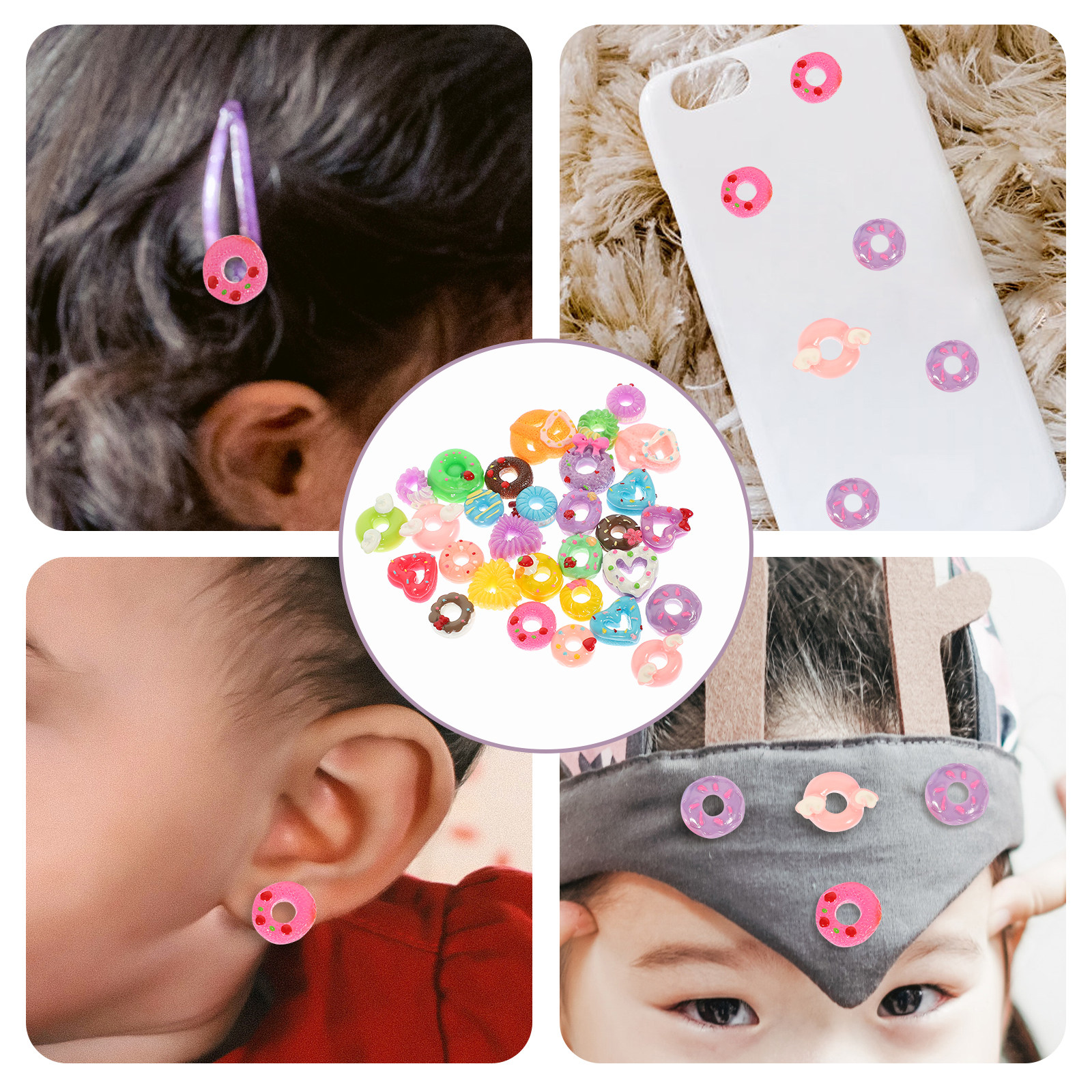 30Pcs Mini Donut Resin Ornamen – Resin Craft Supplies Bewertung und Preis
