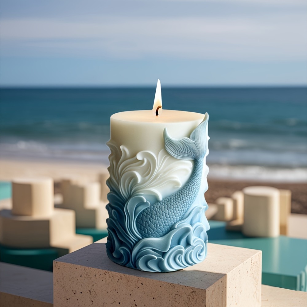 Ocean Theme Silicone Candle Mo – Resin Ocean Wave Mold Bewertung und Preis