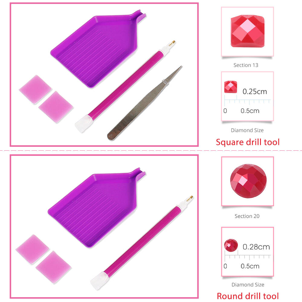 1PC frameless  Full Square Rou – Resin Craft Supplies Bewertung und Preis