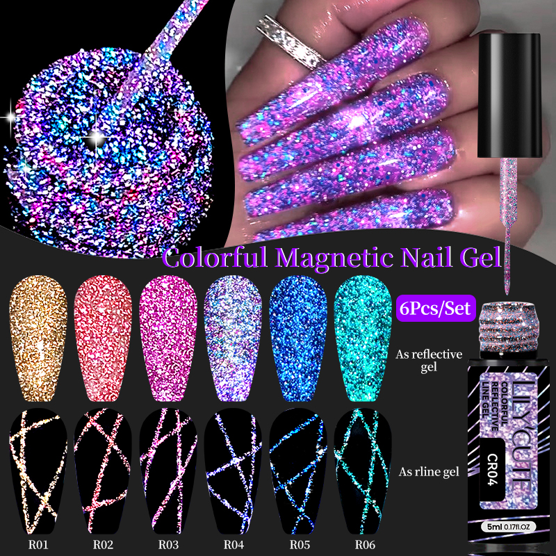 LILYCUTE 6Pcs/Set 5ml Reflecti – Resin Glitter Pack Bewertung und Preis