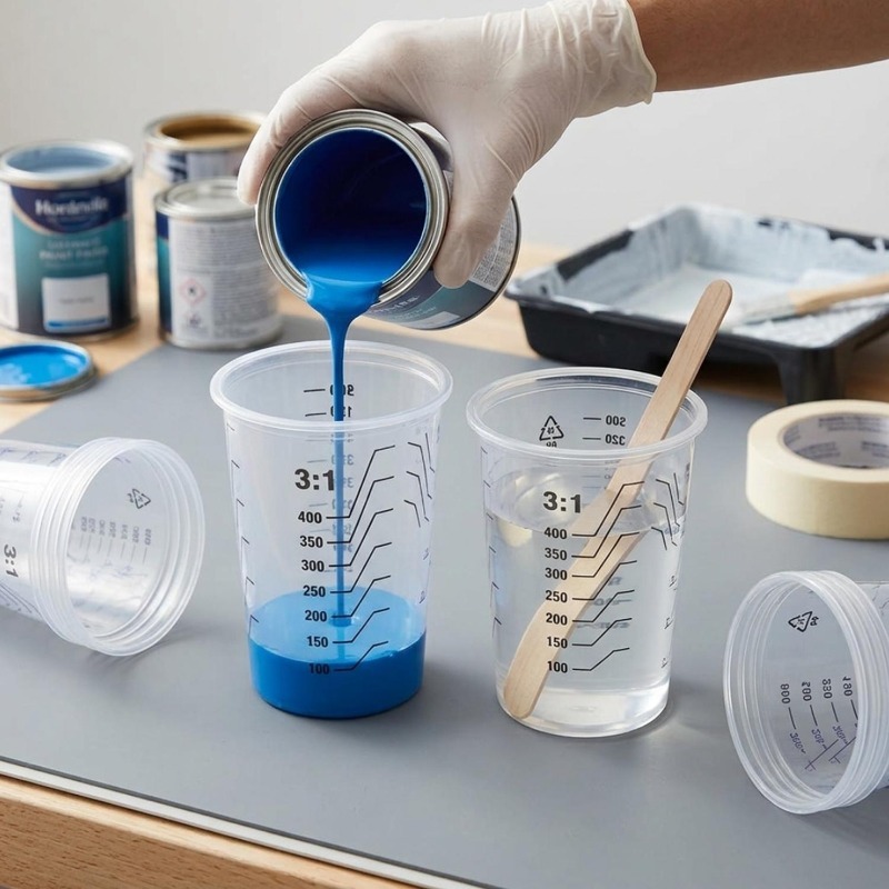 Transparent Plastic Measuring  – Mixing Cup Silicone Bewertung und Preis