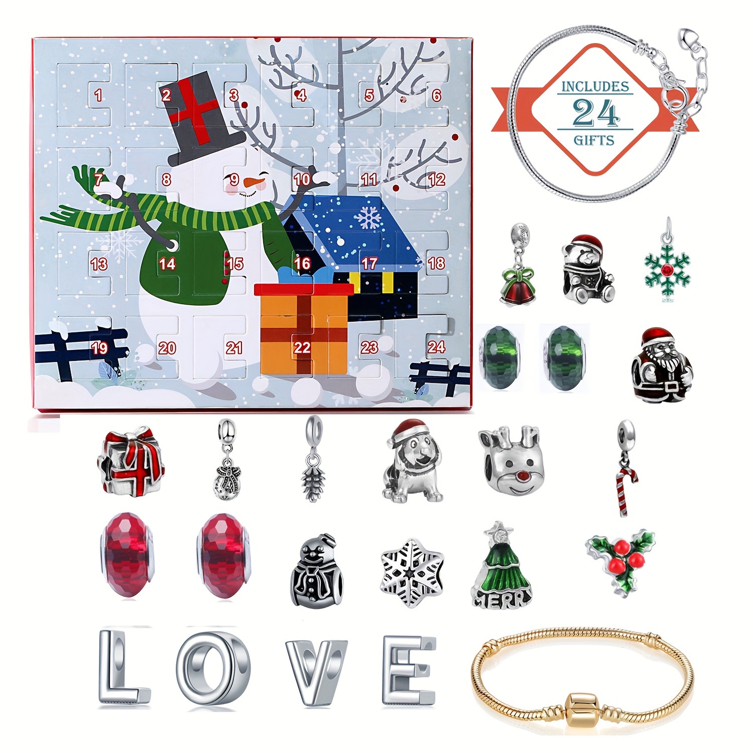 Snowman Christmas Advent Calen – Resin Jewelry Kit Bewertung und Preis