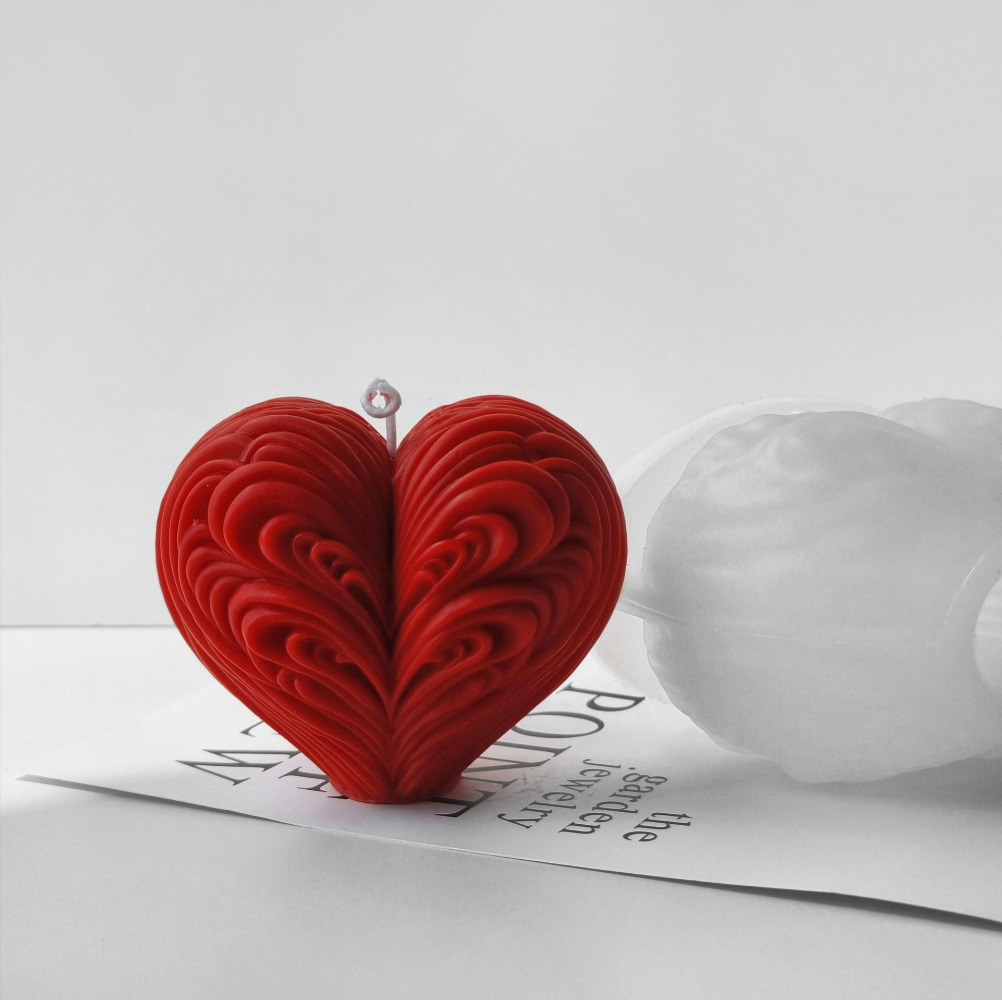 Romantic Heart Silicone Candle – Resin Ocean Wave Mold Bewertung und Preis