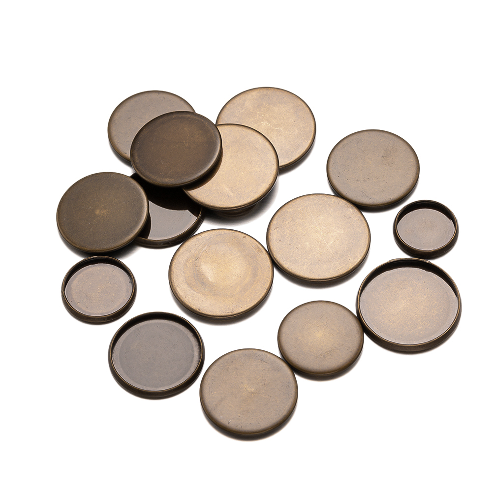 20pcs Antique Bronze Flat Roun – Bezels Set Pendant Bewertung und Preis