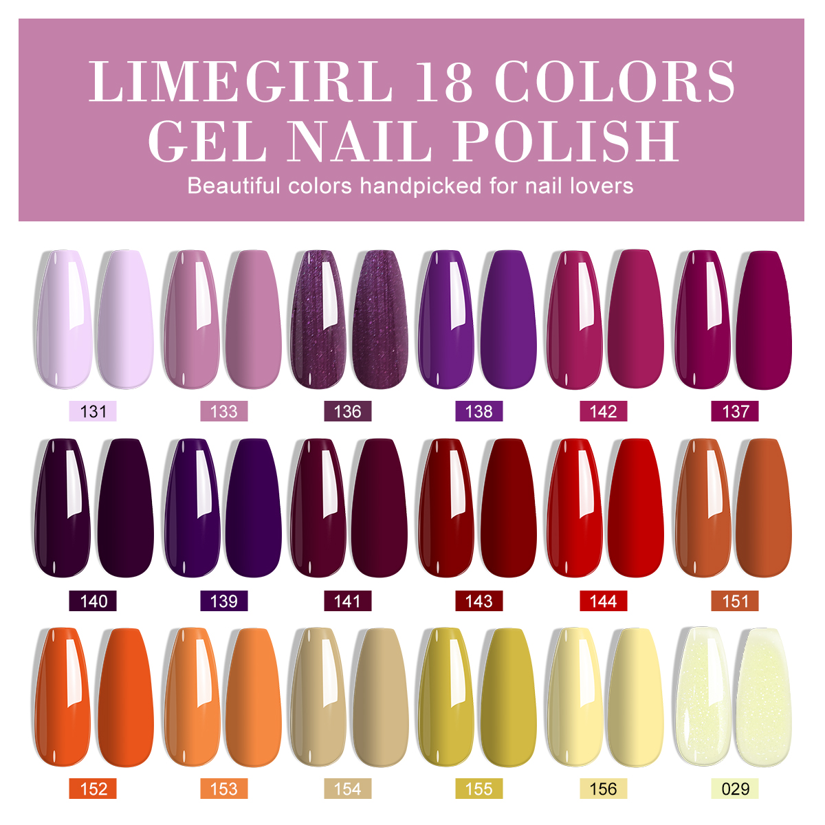 LIMEGIRL 18 PCS Gel Nail Polis – Resin Glitter Pack Bewertung und Preis