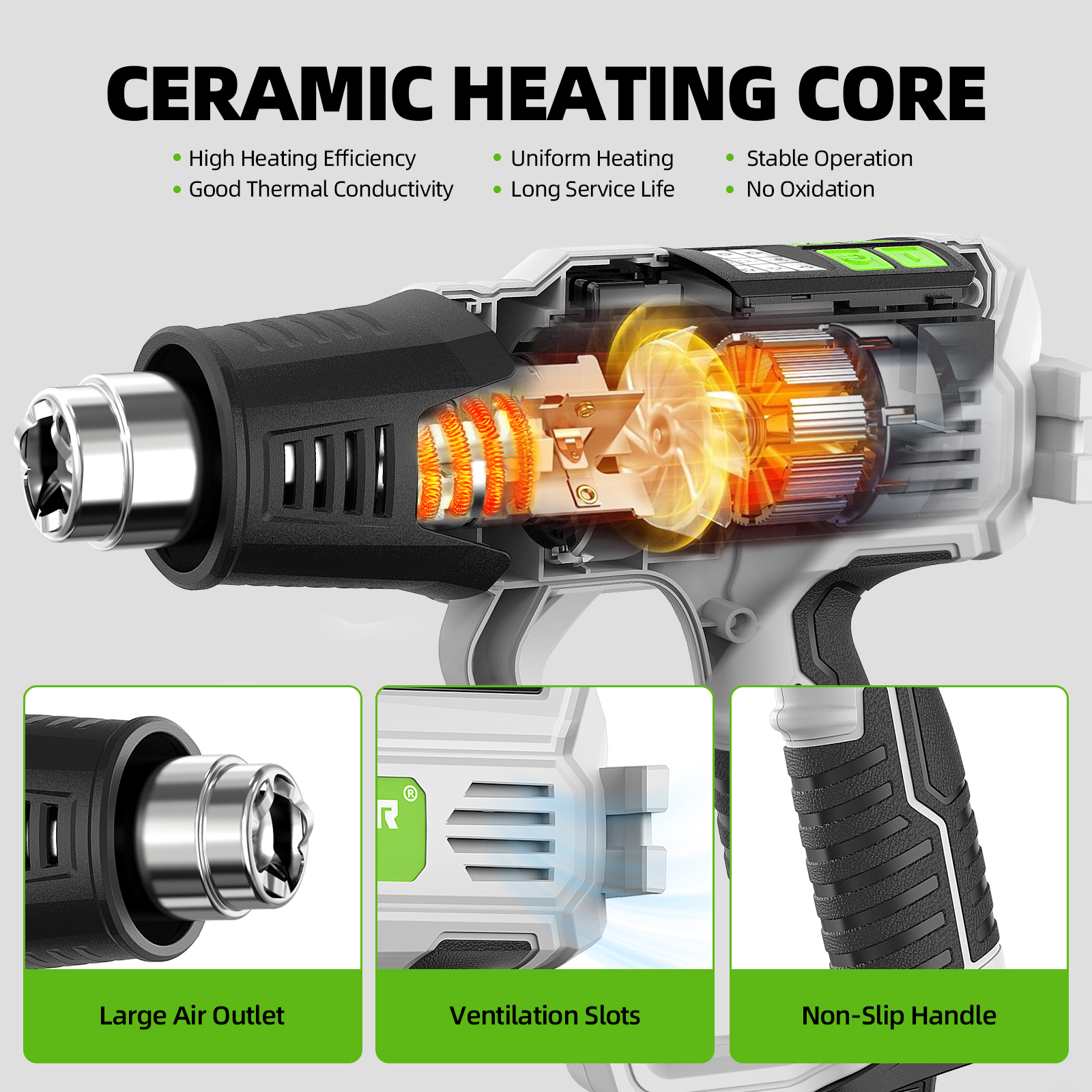 Hot Air Gun with LCD 12 Variab – Heat Gun Small Bewertung und Preis