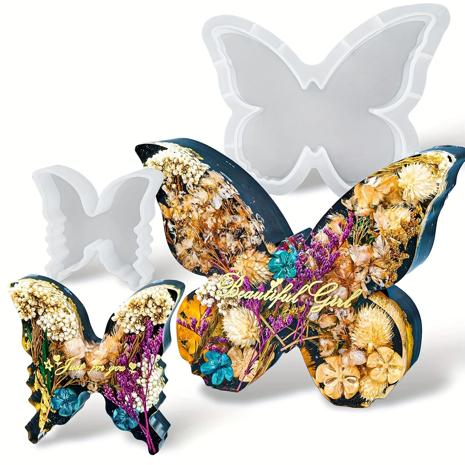Two sizes of butterfly resin m – Flower Preservation Resin Bewertung und Preis