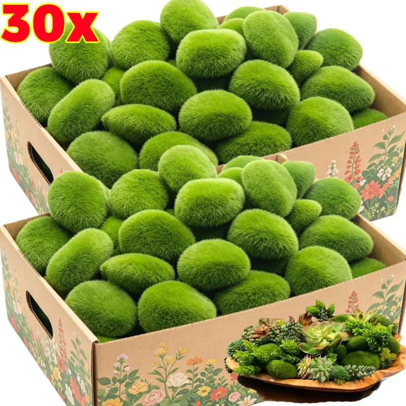 5/30pcs Simulation Moss Stone  – Terrarium Moss Art Bewertung und Preis