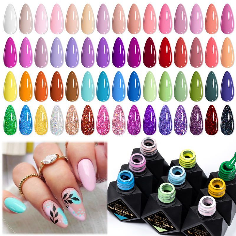6Pcs/Set 10ML Gel Nail Polish  – Resin Glitter Pack Bewertung und Preis