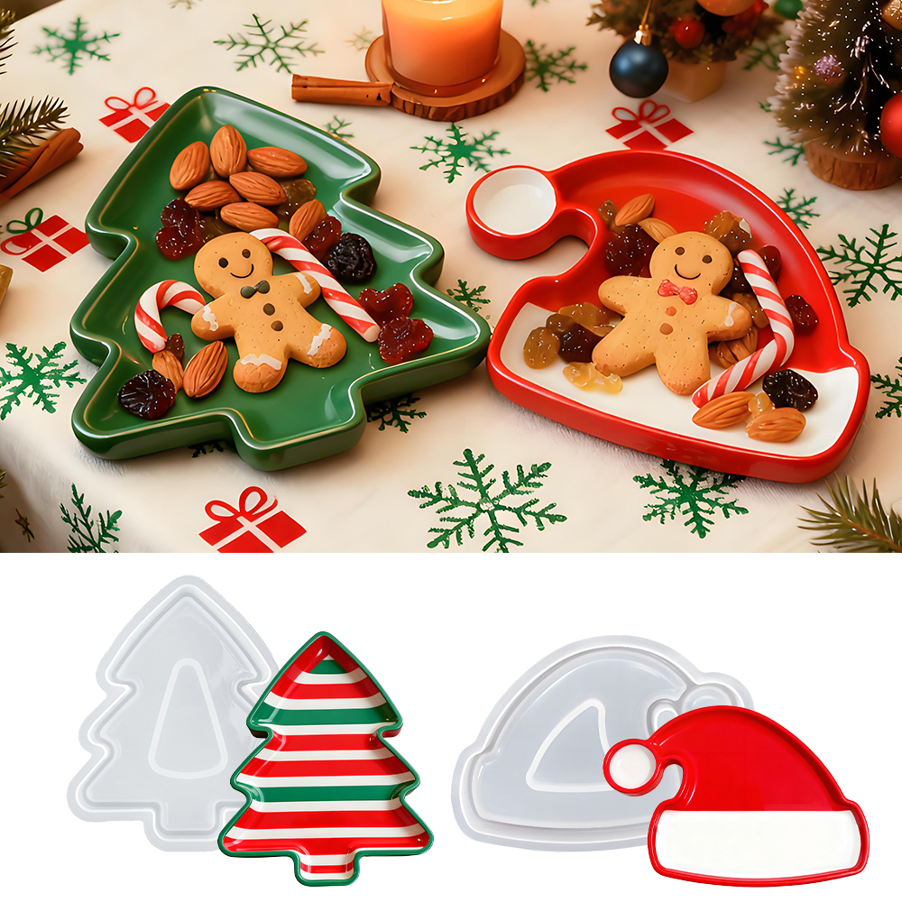 S0246 Christmas Tree Santa Hat – Serving Tray Mold Bewertung und Preis