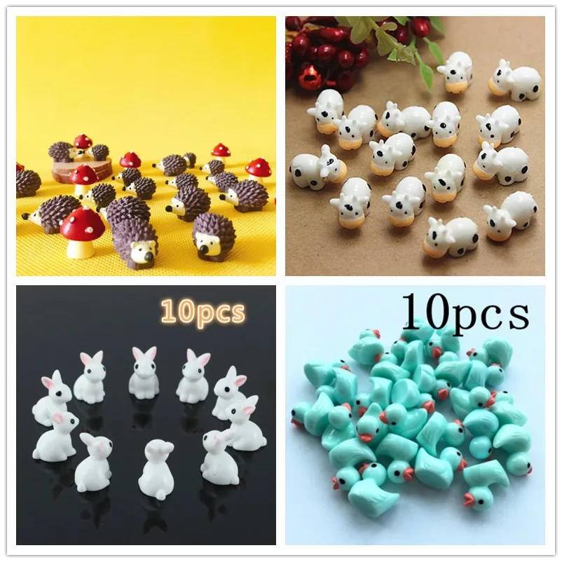 10Pcs/Hedgehog and Cows/Cute A – Terrarium Moss Art Bewertung und Preis