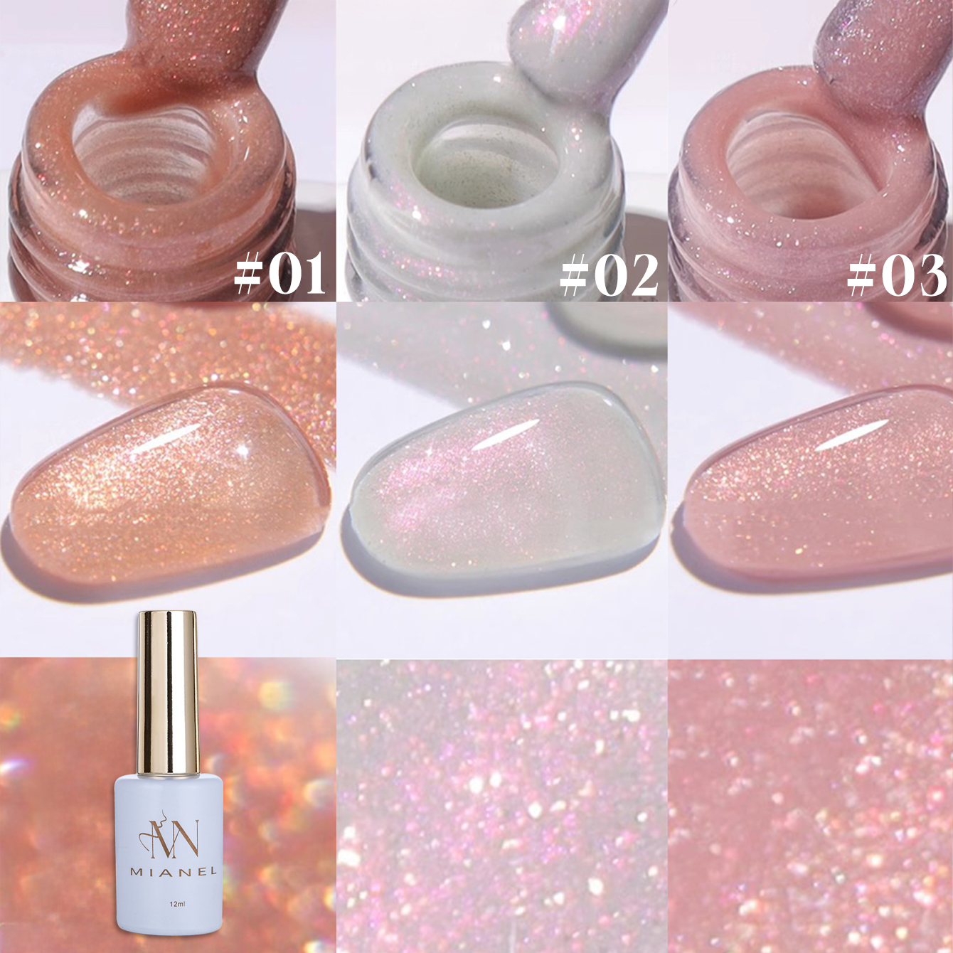 MIANEL 12ML 1PCS Fugitive Whit – Resin Glitter Pack Bewertung und Preis