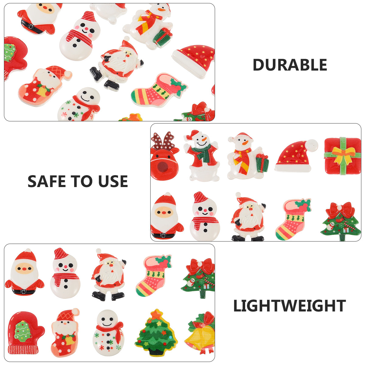 30Pcs Christmas Cartoon Resin  – Resin Craft Supplies Bewertung und Preis