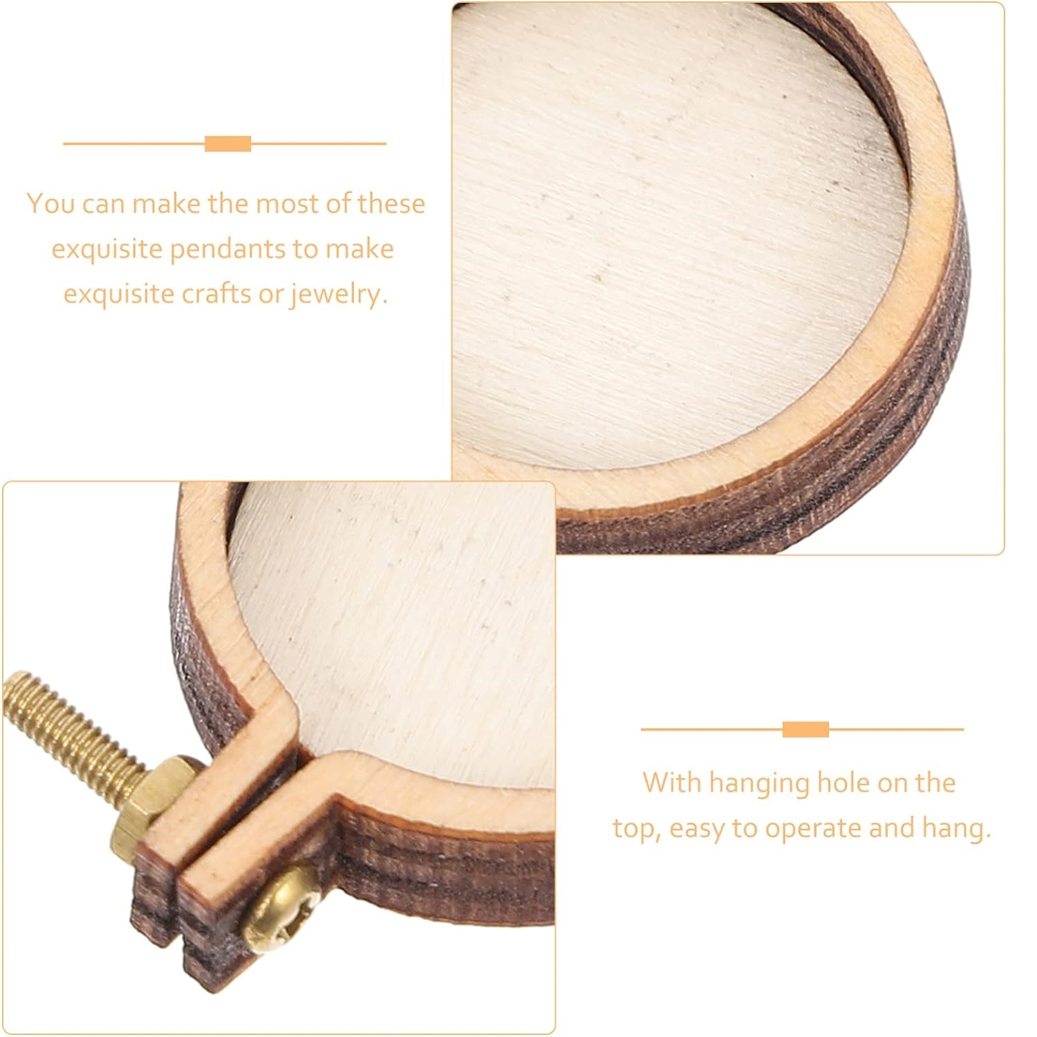 10PCS Mini Embroidery Hoop Woo – Wood Ring Blank Bewertung und Preis