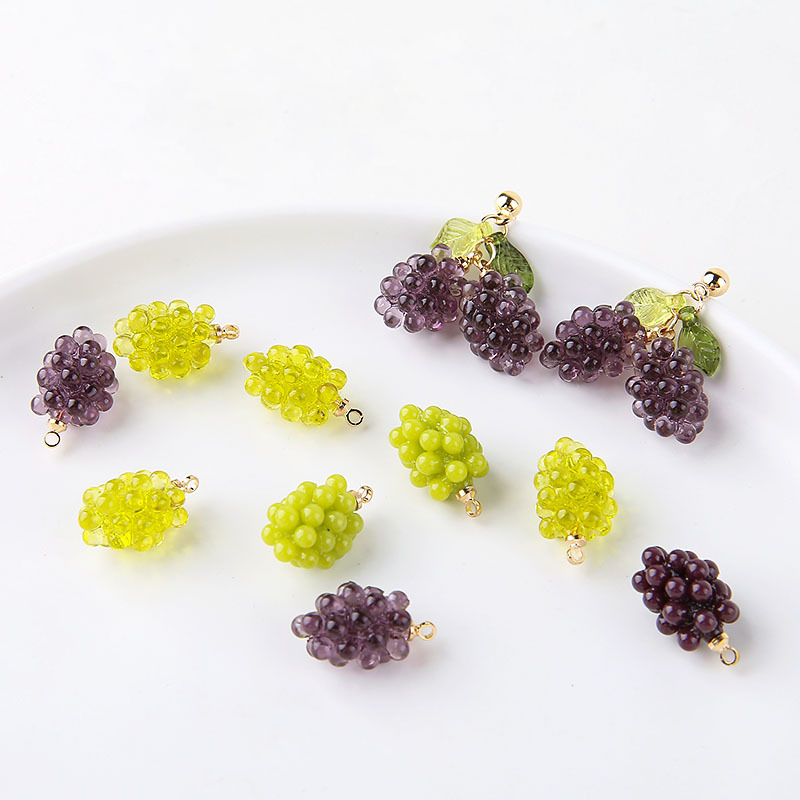 6pcs Cute Little Grapes Resin  – Resin Craft Projects Bewertung und Preis