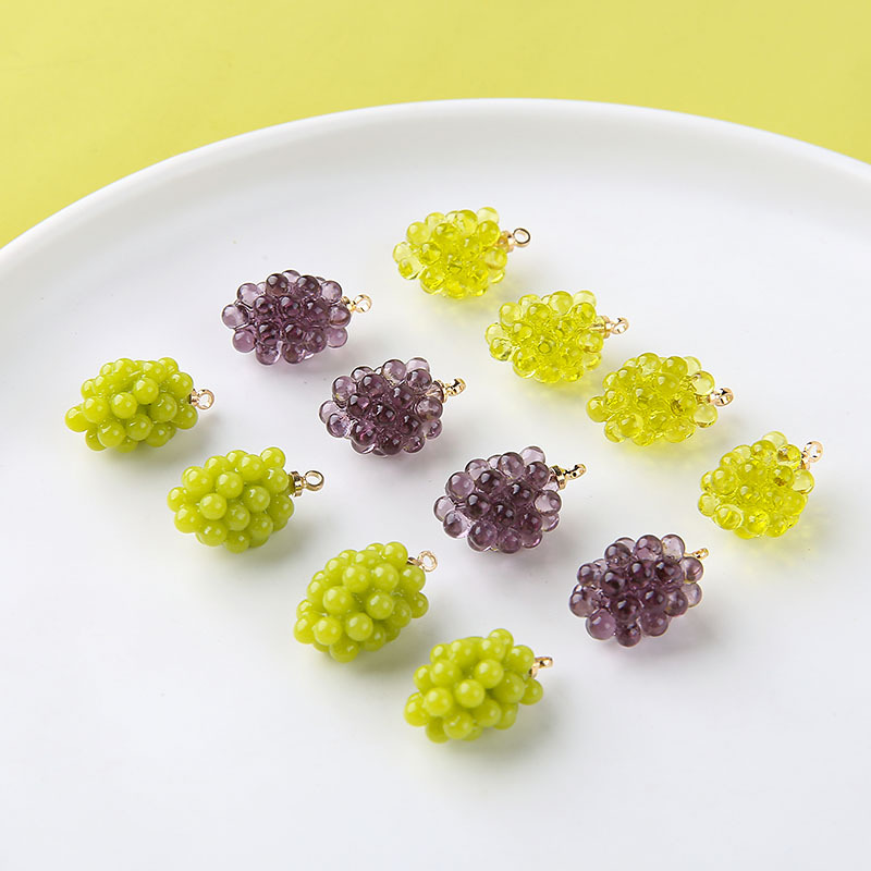 6pcs Cute Little Grapes Resin  – Resin Craft Projects Bewertung und Preis