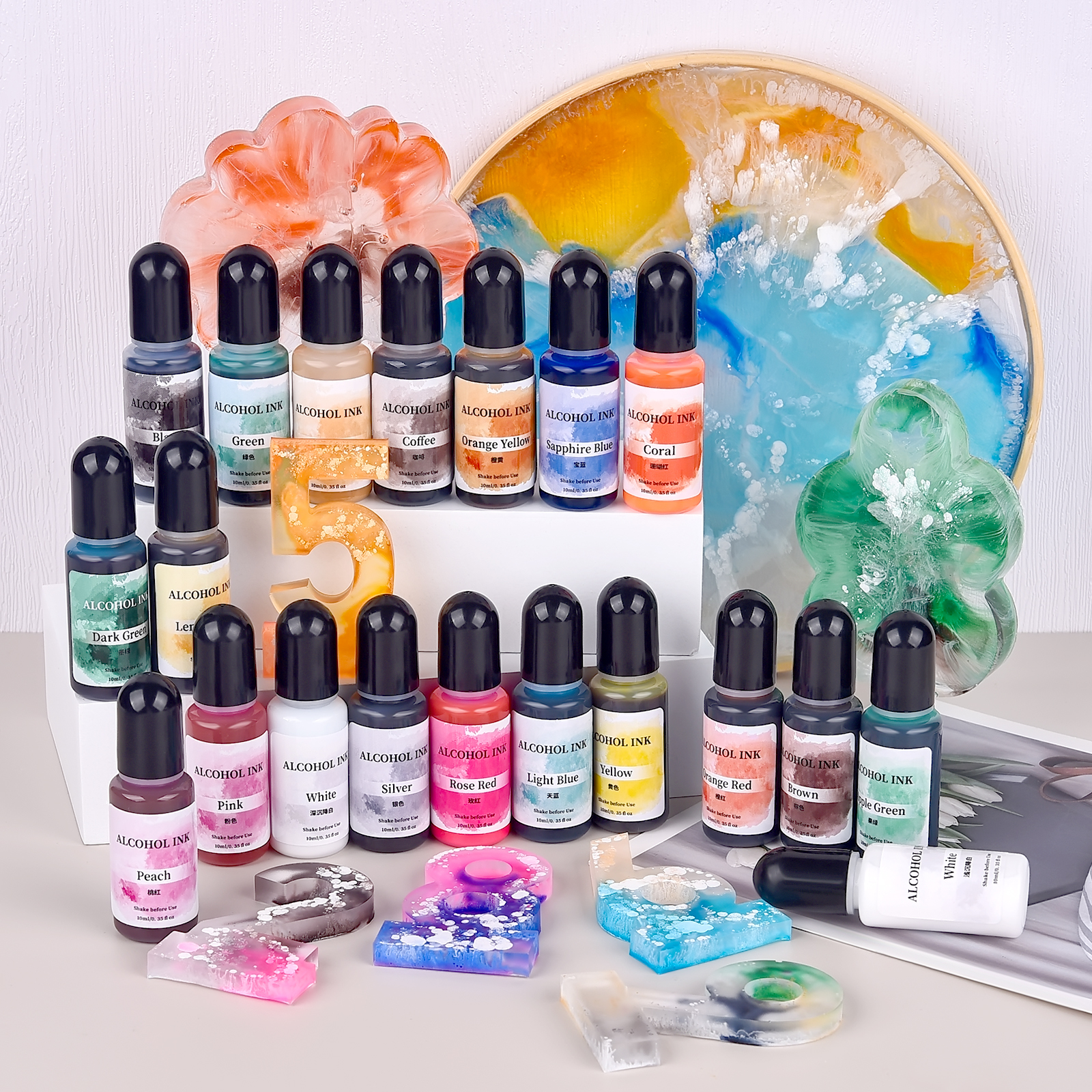 1set Art Ink Alcohol Epoxy Res – Resin Dye Alcohol Bewertung und Preis