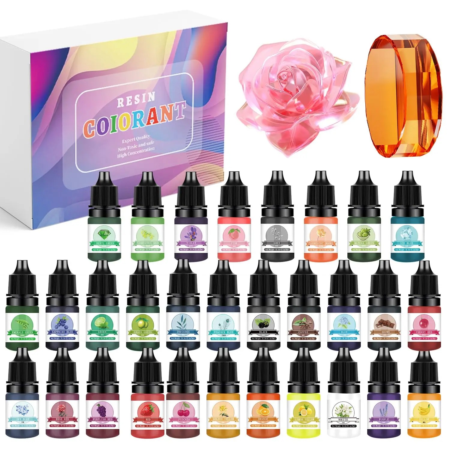 30Colors 5ml Epoxy Resin Pigme – Resin Pigment Set Bewertung und Preis