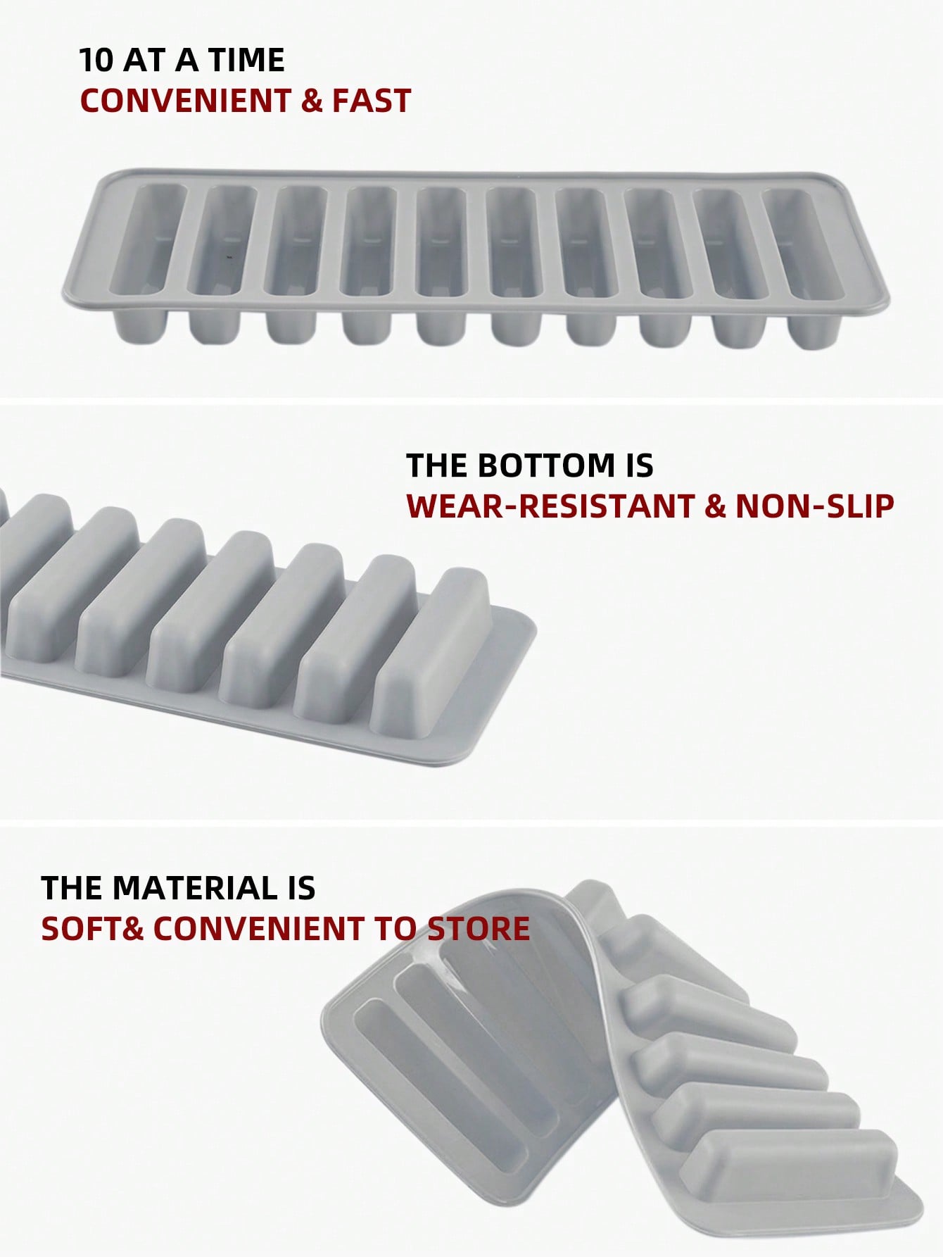 1pc Multi-grid Ice Cube Mold,  – Silicone Mold Tray Bewertung und Preis
