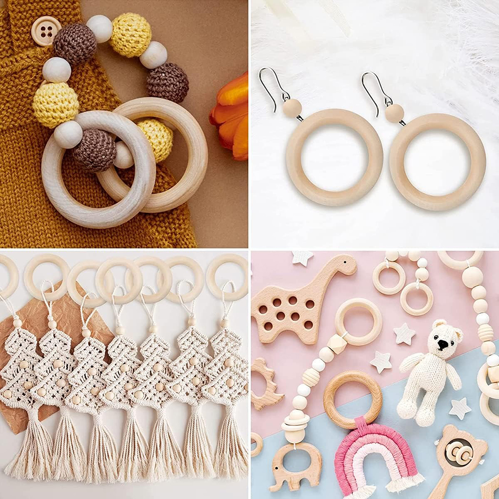 20PCS Wooden Rings for Craft 5 – Wood Ring Blank Bewertung und Preis
