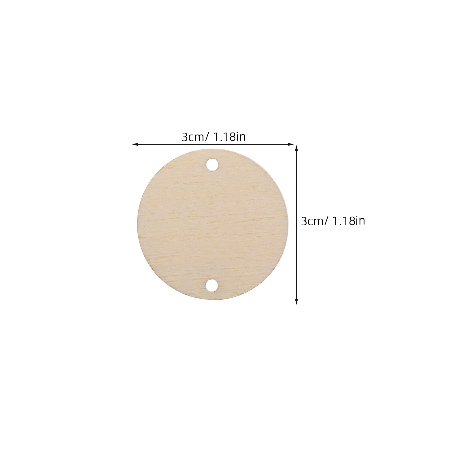 100Pcs Round Wood Chips Calend – Wood Ring Blank Bewertung und Preis