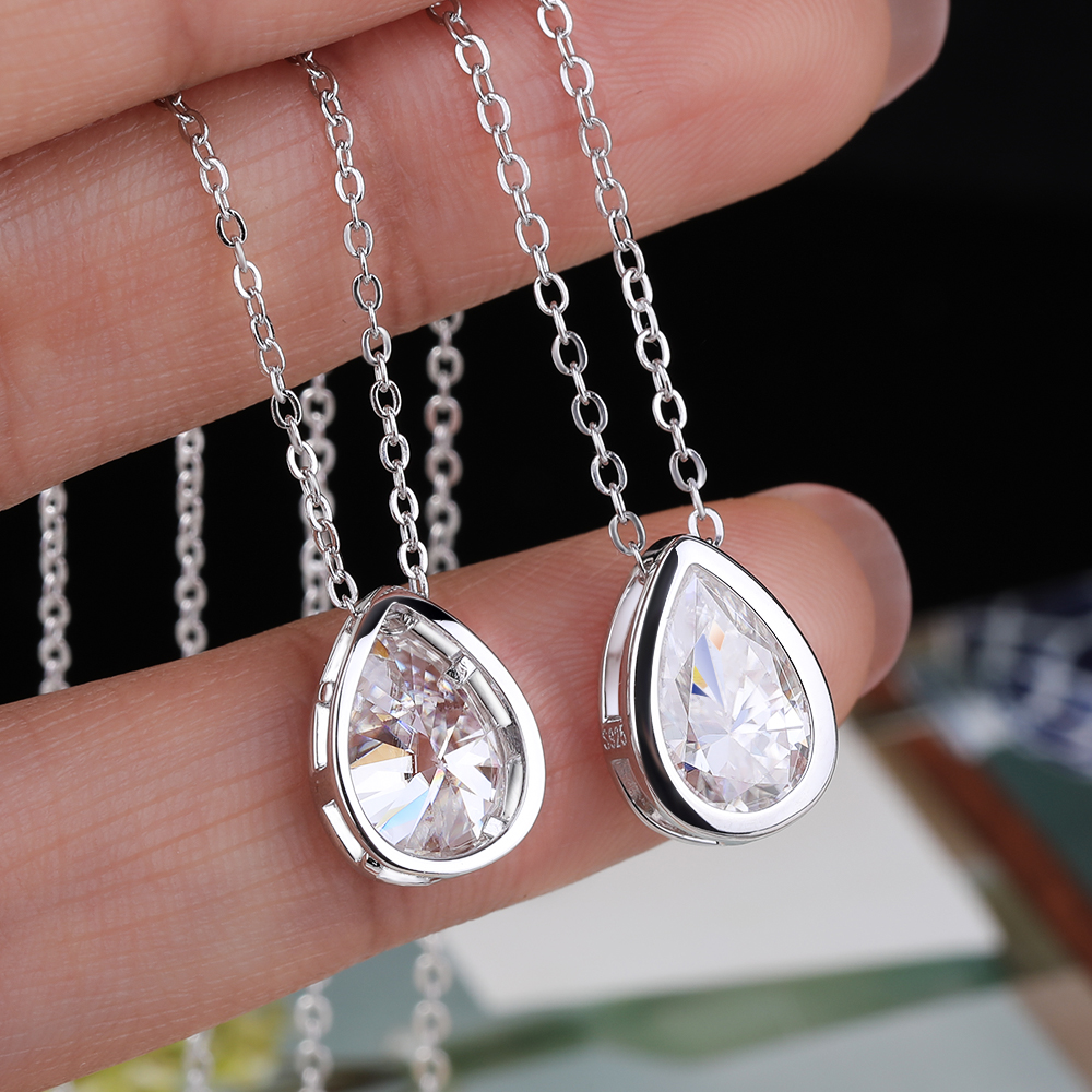 GXTRS 1-4CT Waterdrop Moissani – Bezels Set Pendant Bewertung und Preis