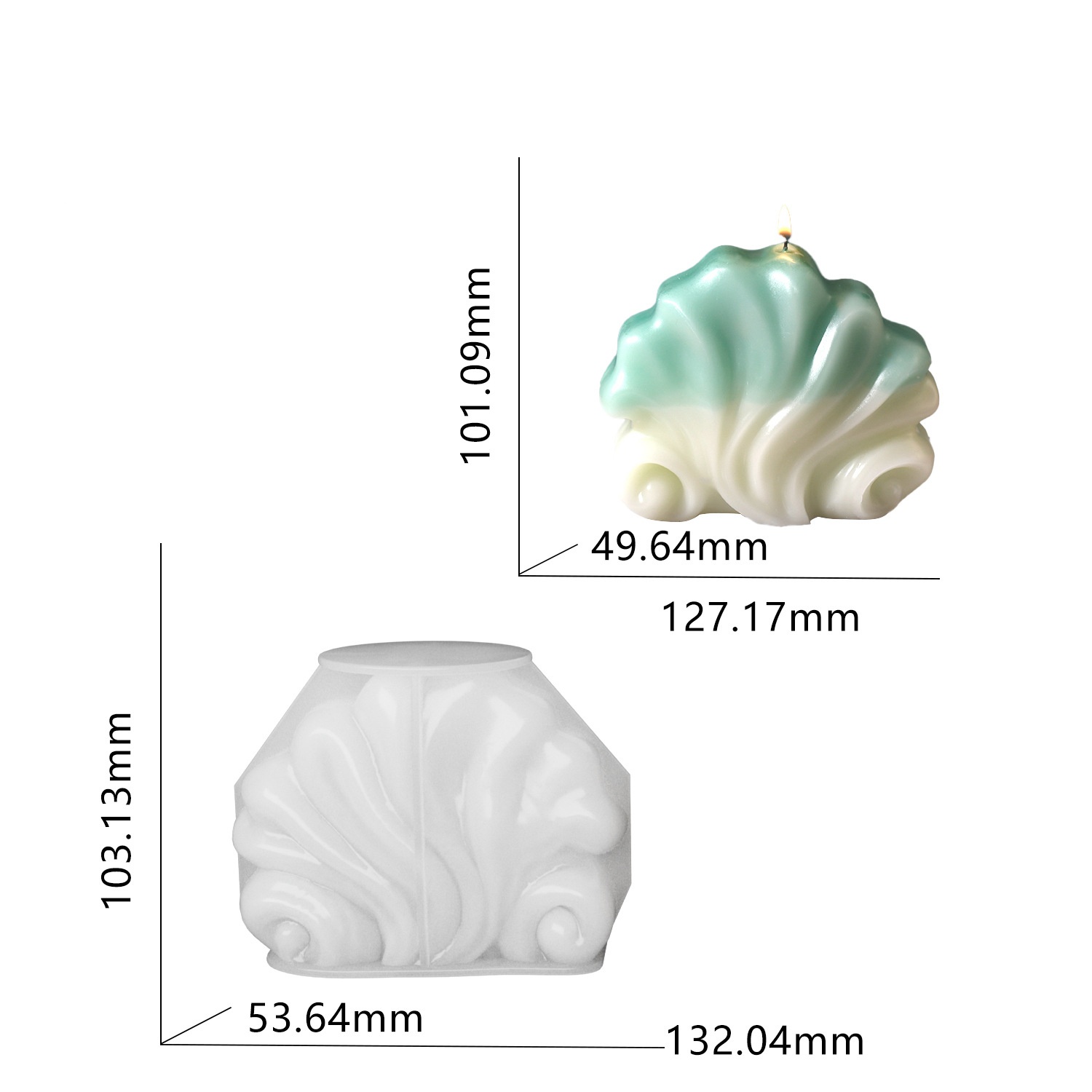 Ocean Shell Candle Silicone Mo – Resin Ocean Wave Mold Bewertung und Preis
