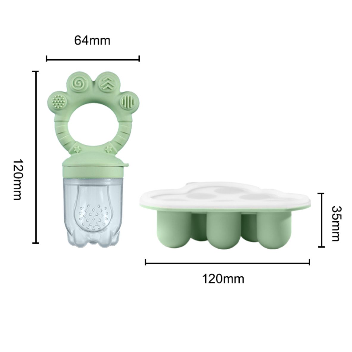 Baby Fruit Food Feeder & Freez – Silicone Mold Tray Bewertung und Preis