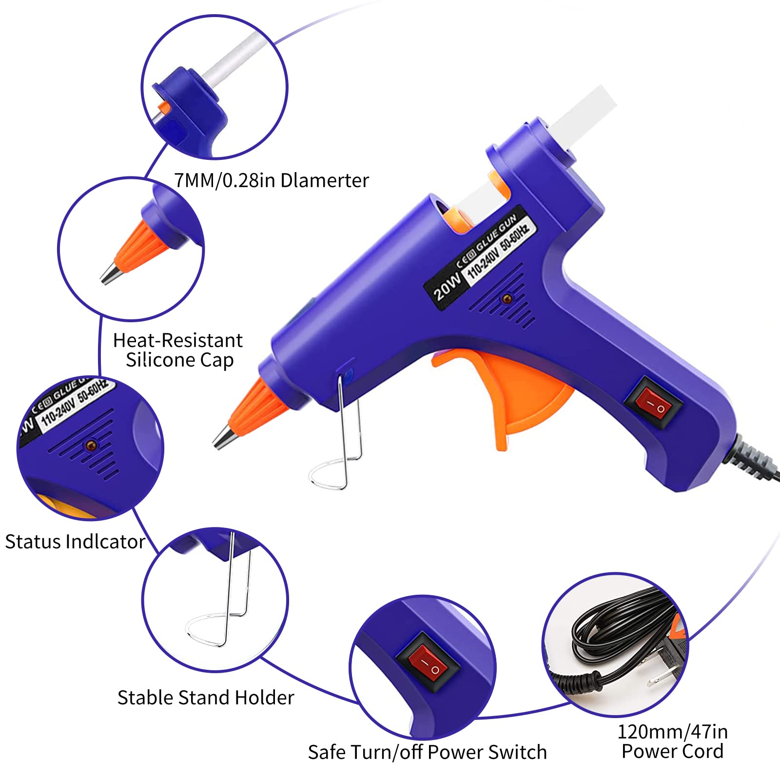20W Hot Melt Glue Gun Househol – Heat Gun Small Bewertung und Preis