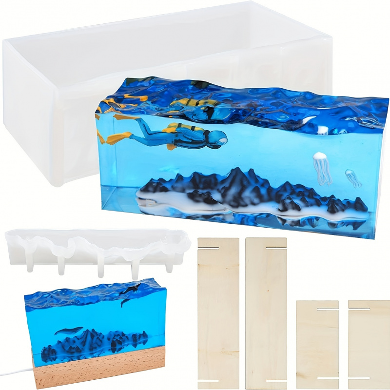 1Set of Ocean Wave Resin Molds – Resin Ocean Wave Mold Bewertung und Preis