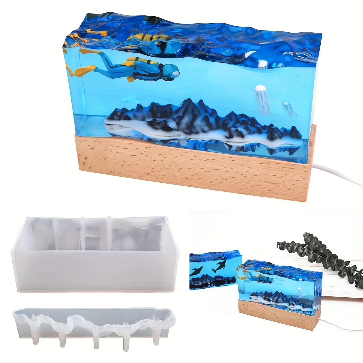 1Set of Ocean Wave Resin Molds – Resin Ocean Wave Mold Bewertung und Preis