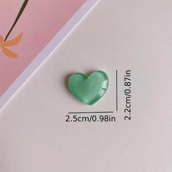 6pcs Colorful Heart Shaped Fri – Resin Glitter Pack Bewertung und Preis