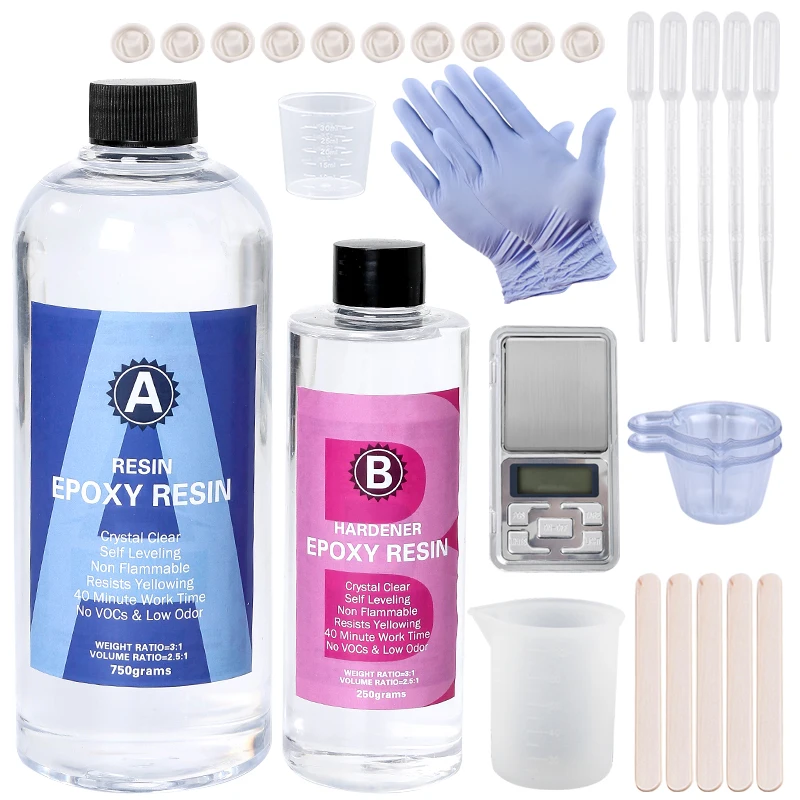 Epoxy Resin Kit Crystal Clear  – Mixing Cup Silicone Bewertung und Preis