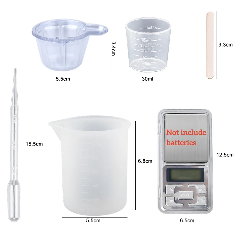 Epoxy Resin Kit Crystal Clear  – Mixing Cup Silicone Bewertung und Preis