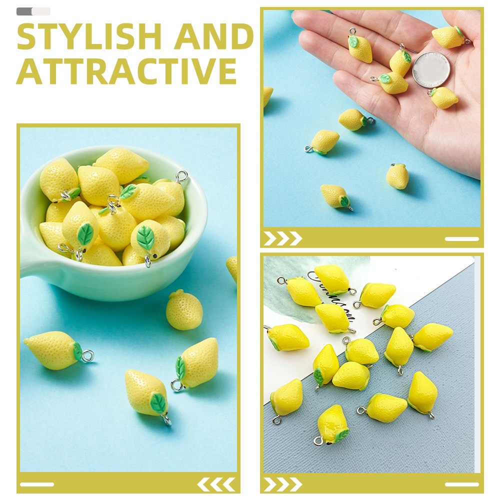 20Pcs Resin Lemon Charms Fruit – Resin Crafts Bewertung und Preis