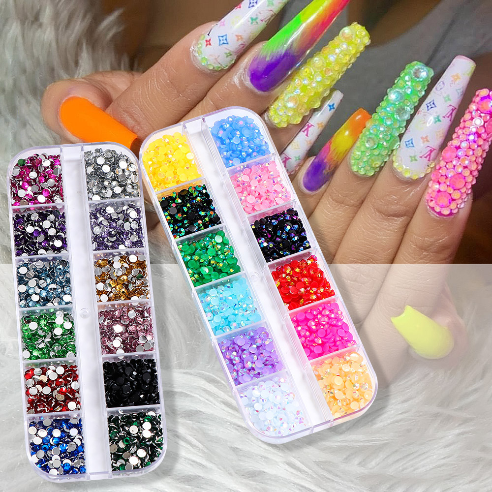 2400pcs 2mm AB Jelly Rhineston – Resin Glitter Pack Bewertung und Preis