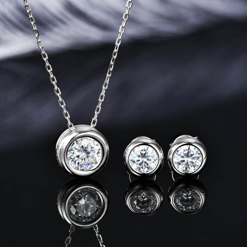 IOGOU 6.5mm 1ct Bezel Moissani – Bezels Set Pendant Bewertung und Preis