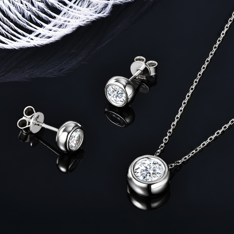 IOGOU 6.5mm 1ct Bezel Moissani – Bezels Set Pendant Bewertung und Preis