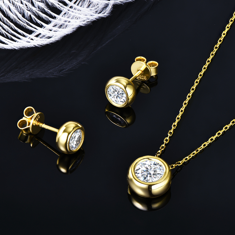 IOGOU 6.5mm 1ct Bezel Moissani – Bezels Set Pendant Bewertung und Preis