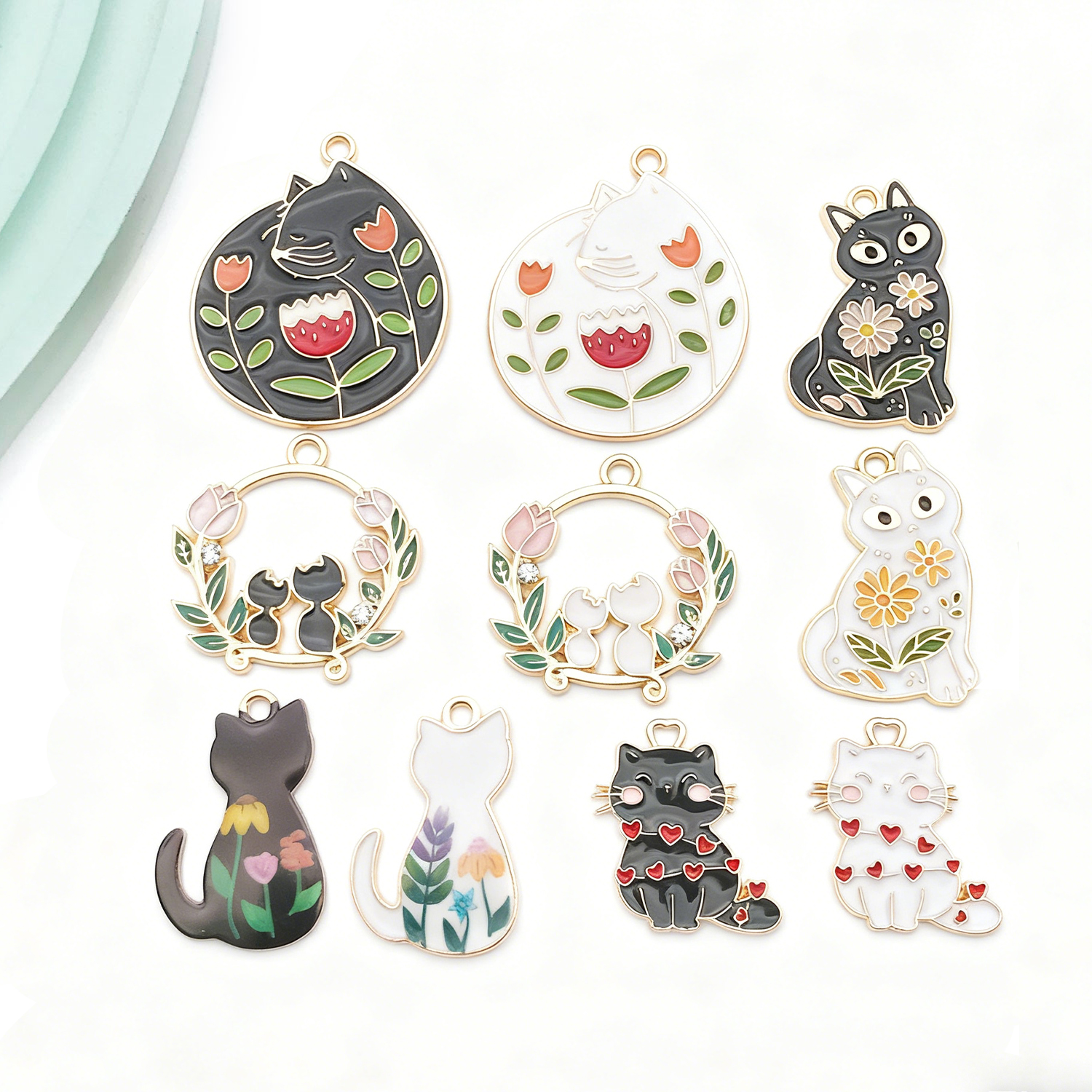 5/10pcs Resin Popular Cat Char – Resin Craft Material Bewertung und Preis