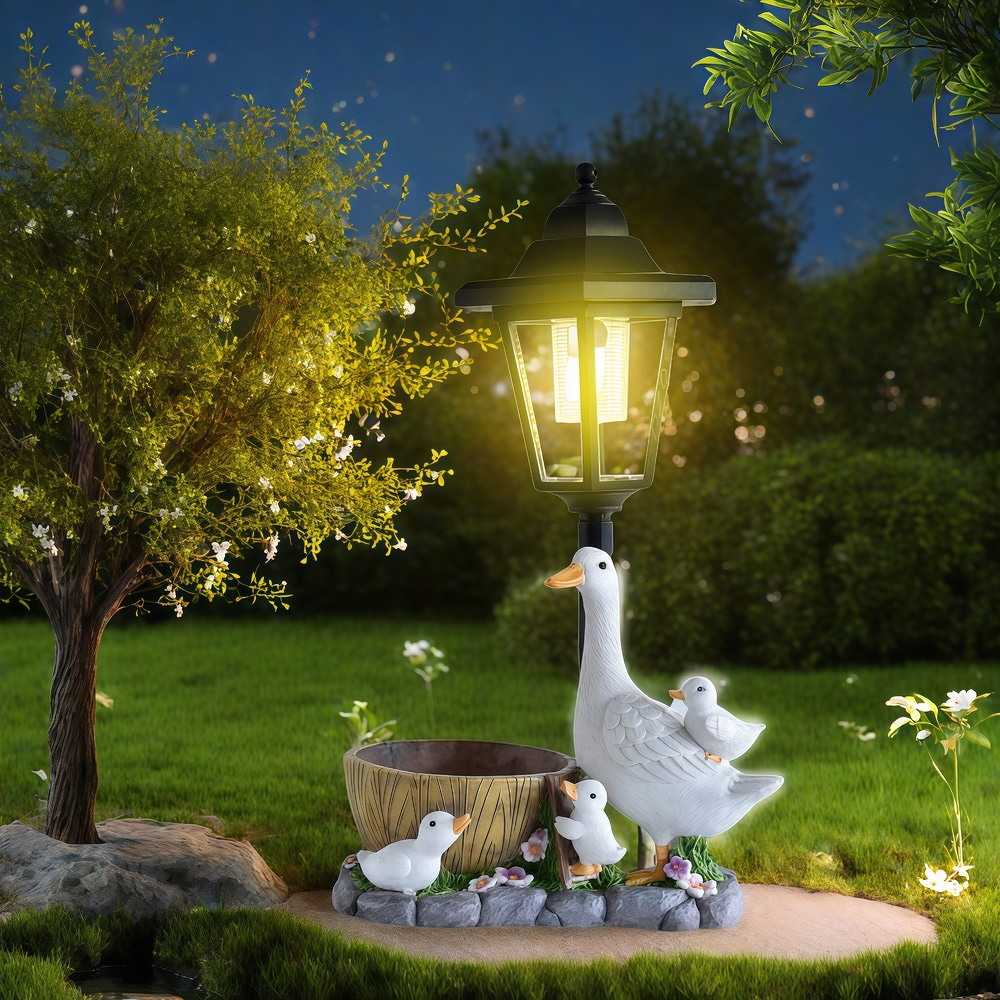 Solar Duck Night Light Garden  – Resin Craft Material Bewertung und Preis