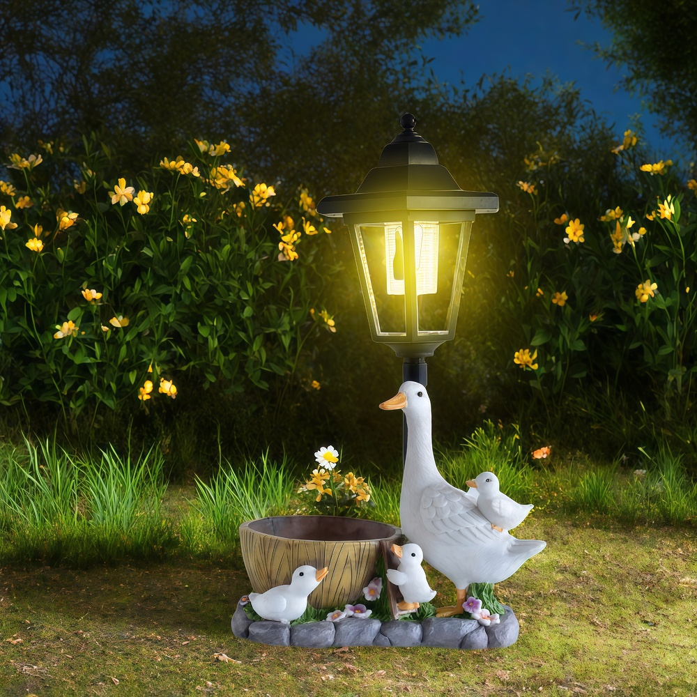 Solar Duck Night Light Garden  – Resin Craft Material Bewertung und Preis