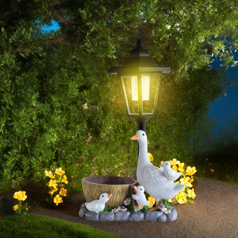 Solar Duck Night Light Garden  – Resin Craft Material Bewertung und Preis
